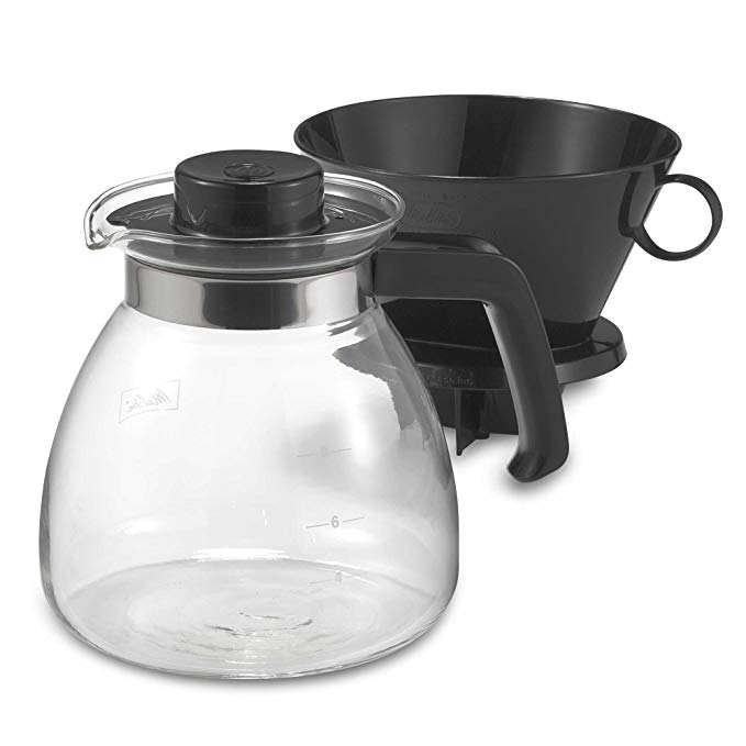Pour-Over Brewer 10 Cup Coffee Maker with Glass Carafe Box