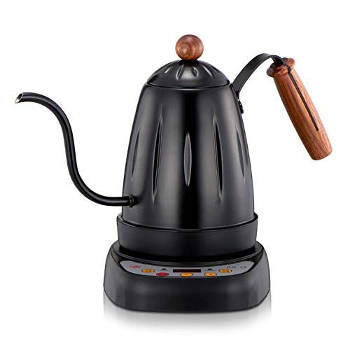 HYJHDD Insulation Electric Kettle Multi-Color Optional Coffee Hand-Operated Coffee Maker Multi-Function Electric Teapot,Black