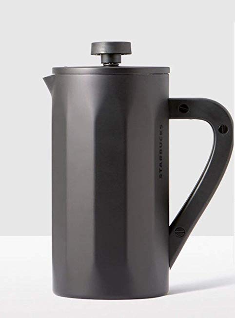 Starbucks Stainless Steel Coffee Press with Soft Touch Handle - Matte Black, 8-cup …