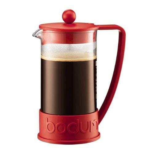Bodum New Brazil 8-Cup French Press Coffee Maker, Red