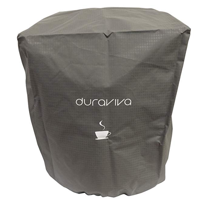 Duraviva Coffee Maker Cover - Nylon, Waterproof, Universal Fit - Fits Keurig K50 K400 K500 series and Similar Brewing Systems (Gray)